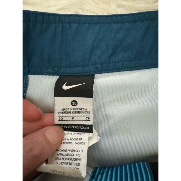Nike Vapor Swim Board Shorts men’s Size 30 Blue Stretch Unlined - Picture 5 of 11